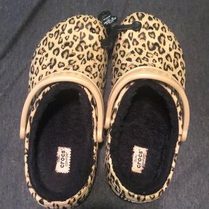 FUR LINED CHEETAH CROCS🤩